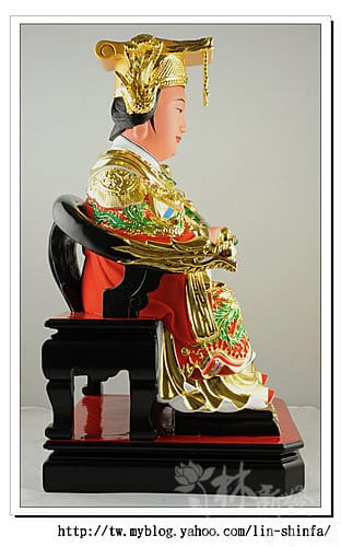 神像-一尺六梢楠木-龍鳳袍媽祖(特殊奏板如意體)