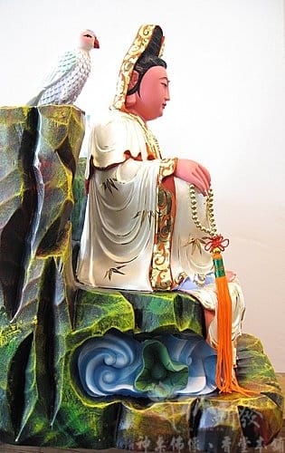 神像-一尺三彩繪-澎湖紫竹岩觀音