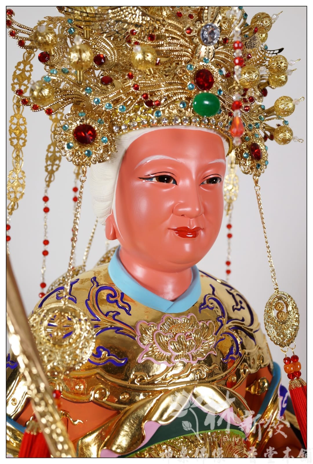 神像藝術-老母娘作品(皇母娘娘)-台灣純金箔按金彩繪 - 林新發神桌佛俱 | 台灣.南崁