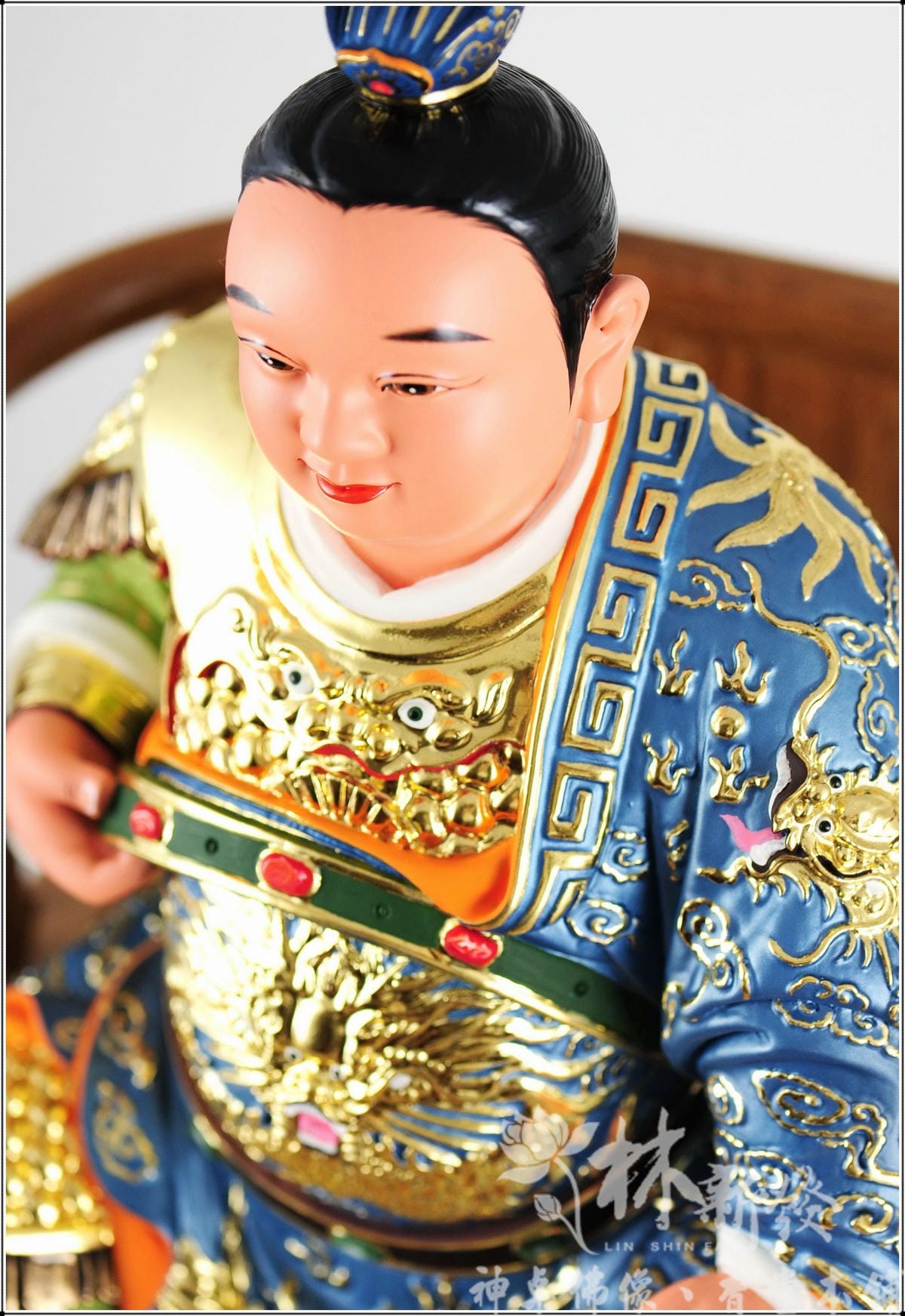 神像-尺三拖尺六-小太子按金彩繪完成囉! - 林新發神桌佛俱 | 台灣.南崁