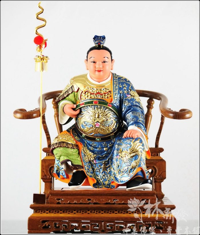 神像-尺三拖尺六-小太子按金彩繪完成囉! - 林新發神桌佛俱 | 台灣.南崁