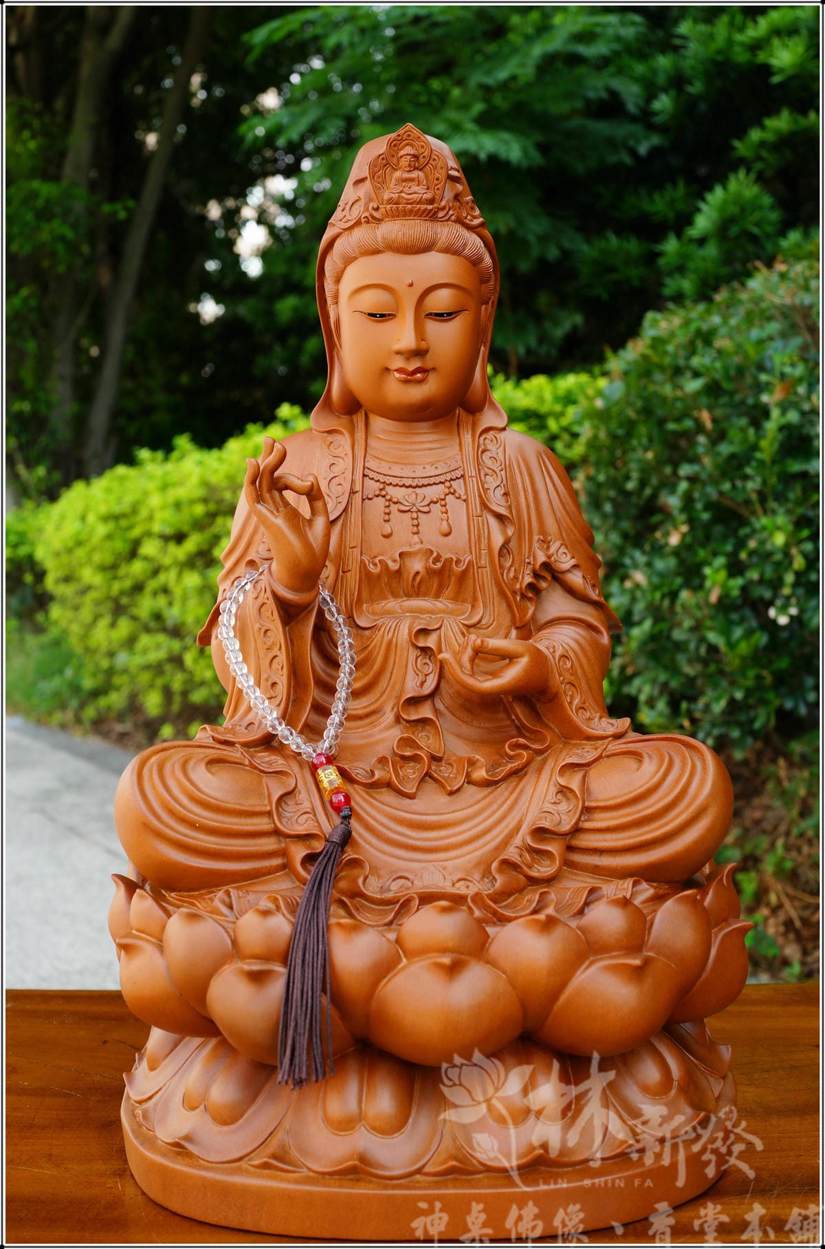 居家佛堂設計-禪風呈祥(佛道禪心.正體梢楠觀音) - 林新發神桌佛俱 | 台灣.南崁