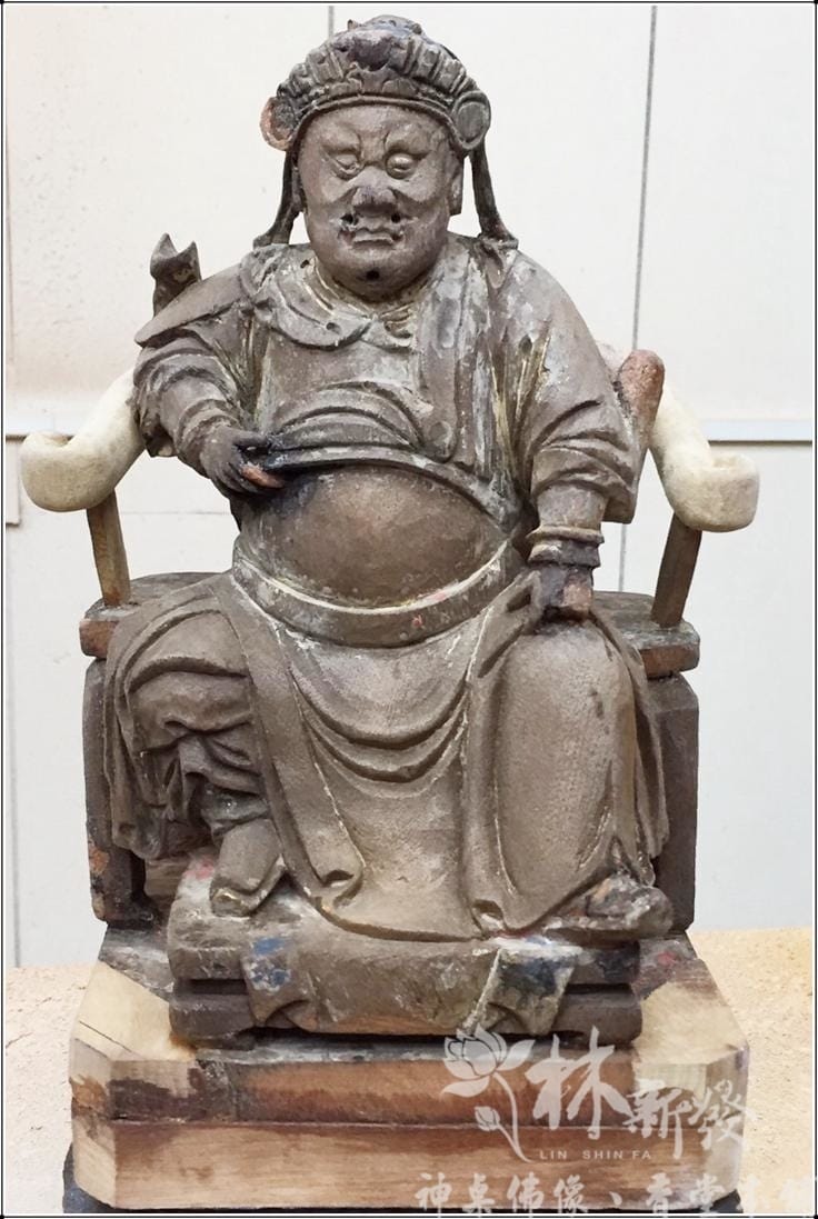 神尊修復-百年池王現金身．田都與龜王爺整修