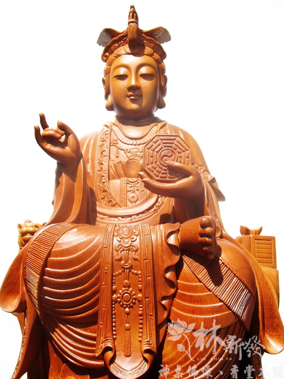 新發神藝-地母娘娘(自在體．橘袍/原色/金身創作)