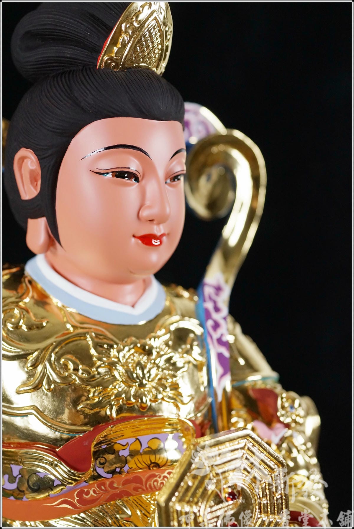新發神藝-九天玄女娘娘(九蓮帶鳳體原色/描金/按金/紫袍)