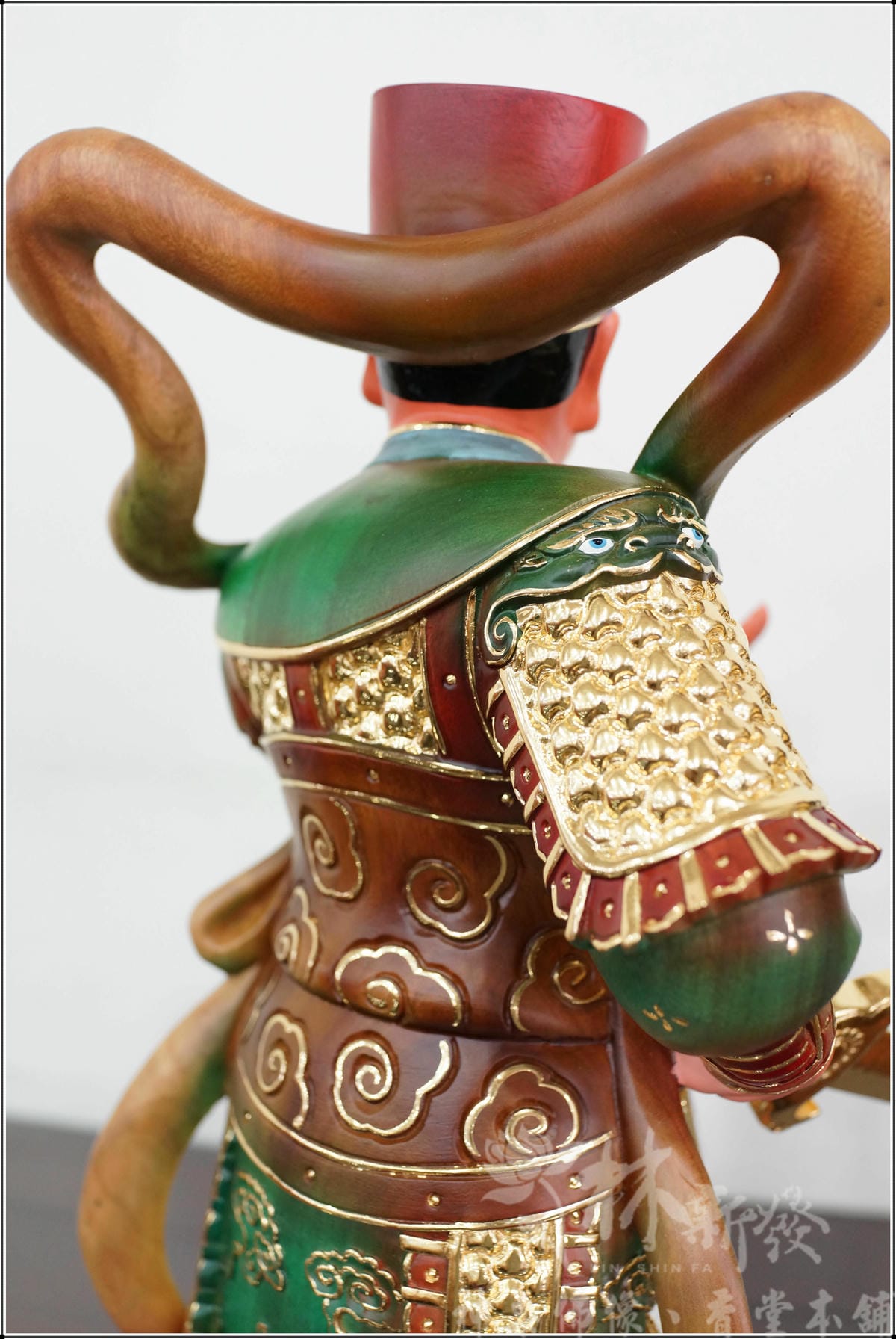 神像藝術-康趙元帥作品/玄天上帝護法(描金淡彩完成) 神像藝術-康趙元帥作品/玄天上帝護法(描金淡彩完成)