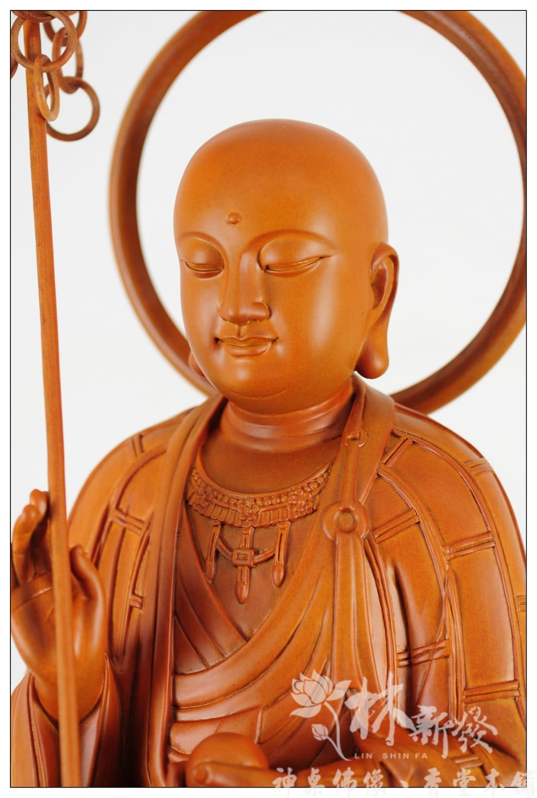 新發神藝-自在地藏王菩薩(山岩水景蓮花/尺三．尺六)