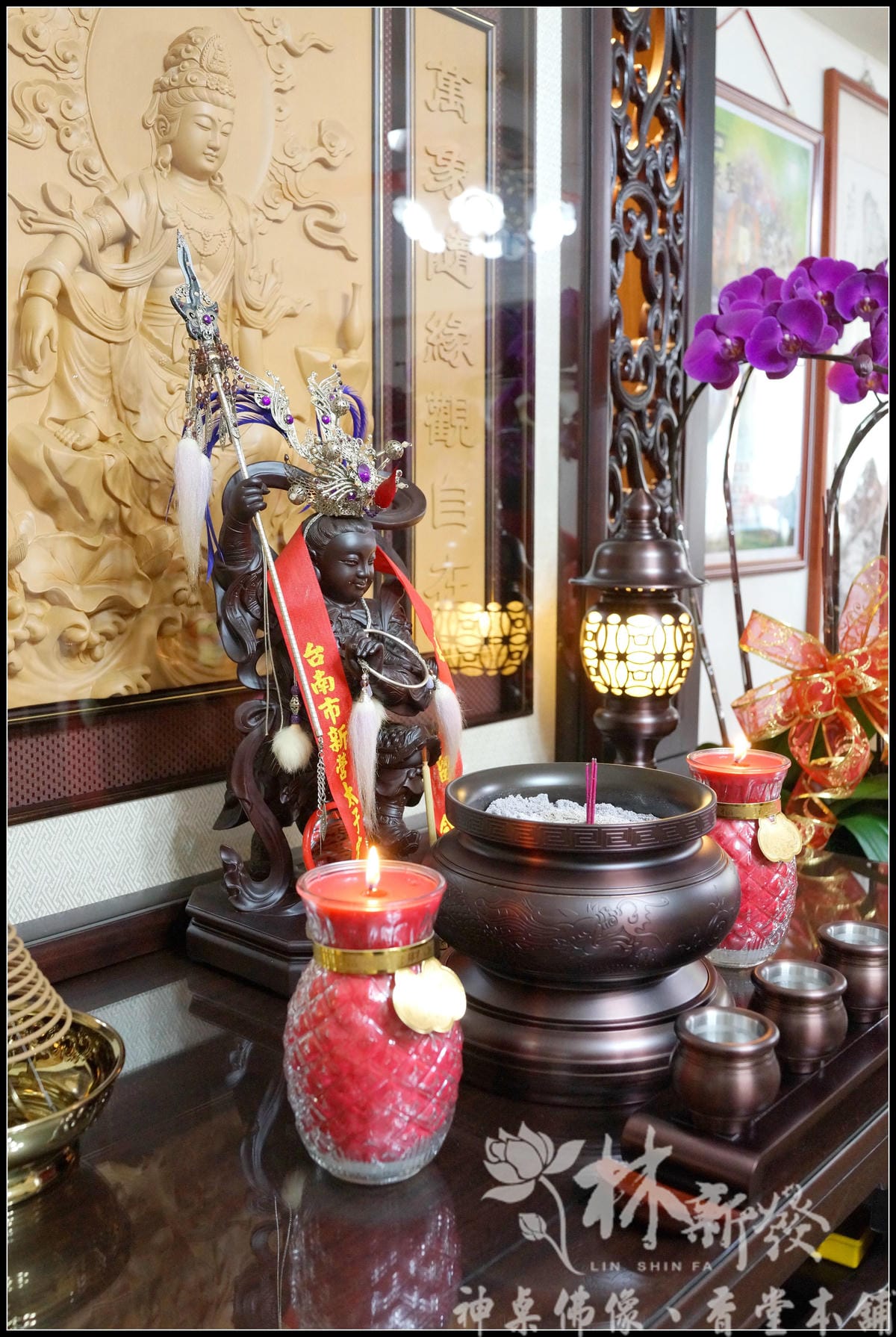 林新發神像藝術創作-黑檀太子