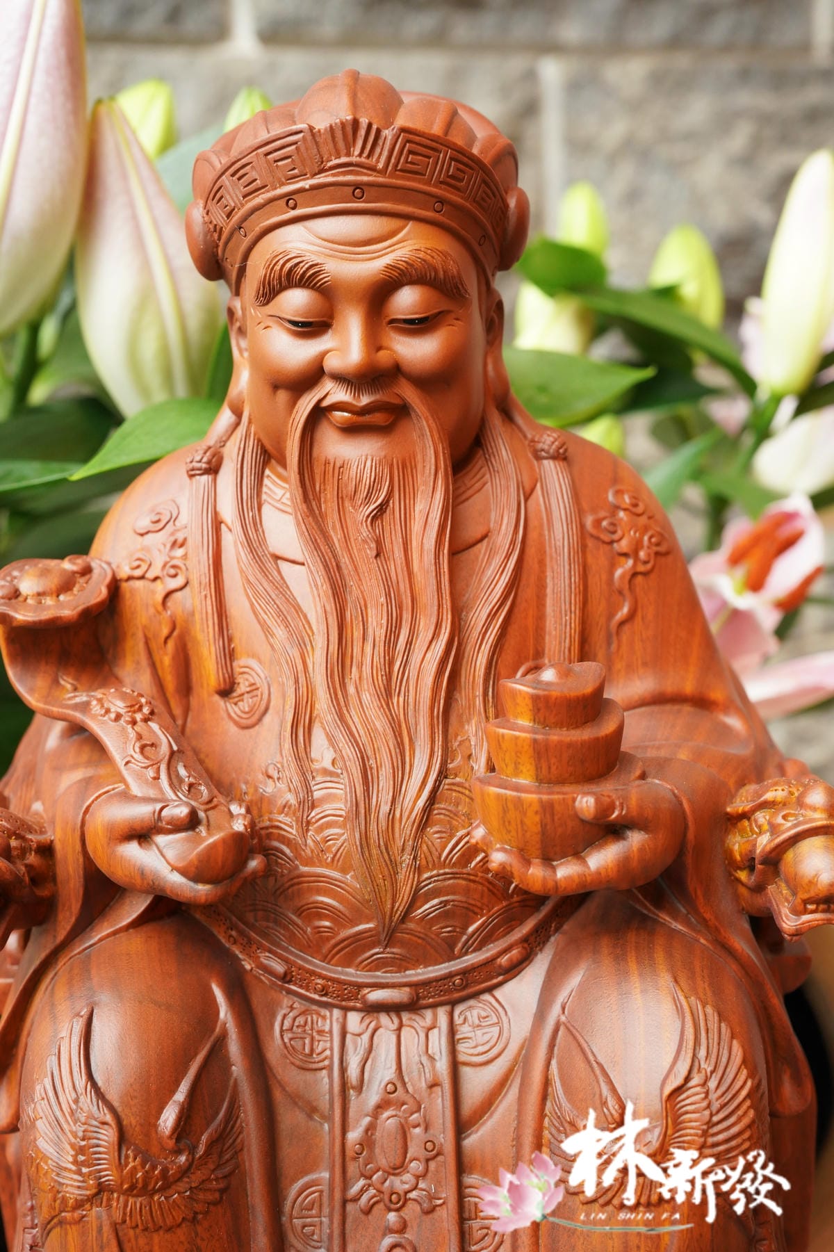 新發神藝-福德正神(得福氣.得財氣/八吋八綠檀木) 新發神藝-福德正神(得福氣.得財氣/八吋八綠檀木)