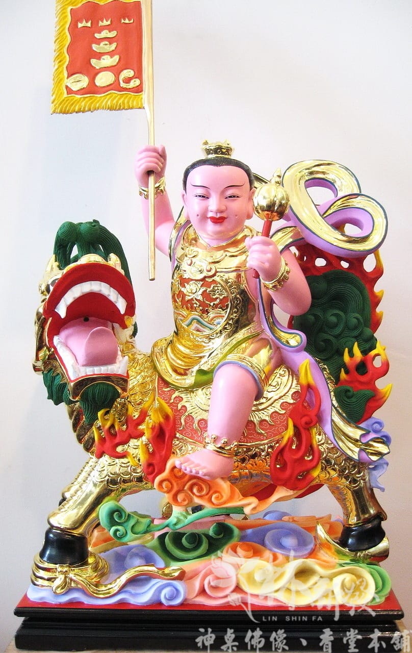神像藝術-麒麟太子(細彩創作）