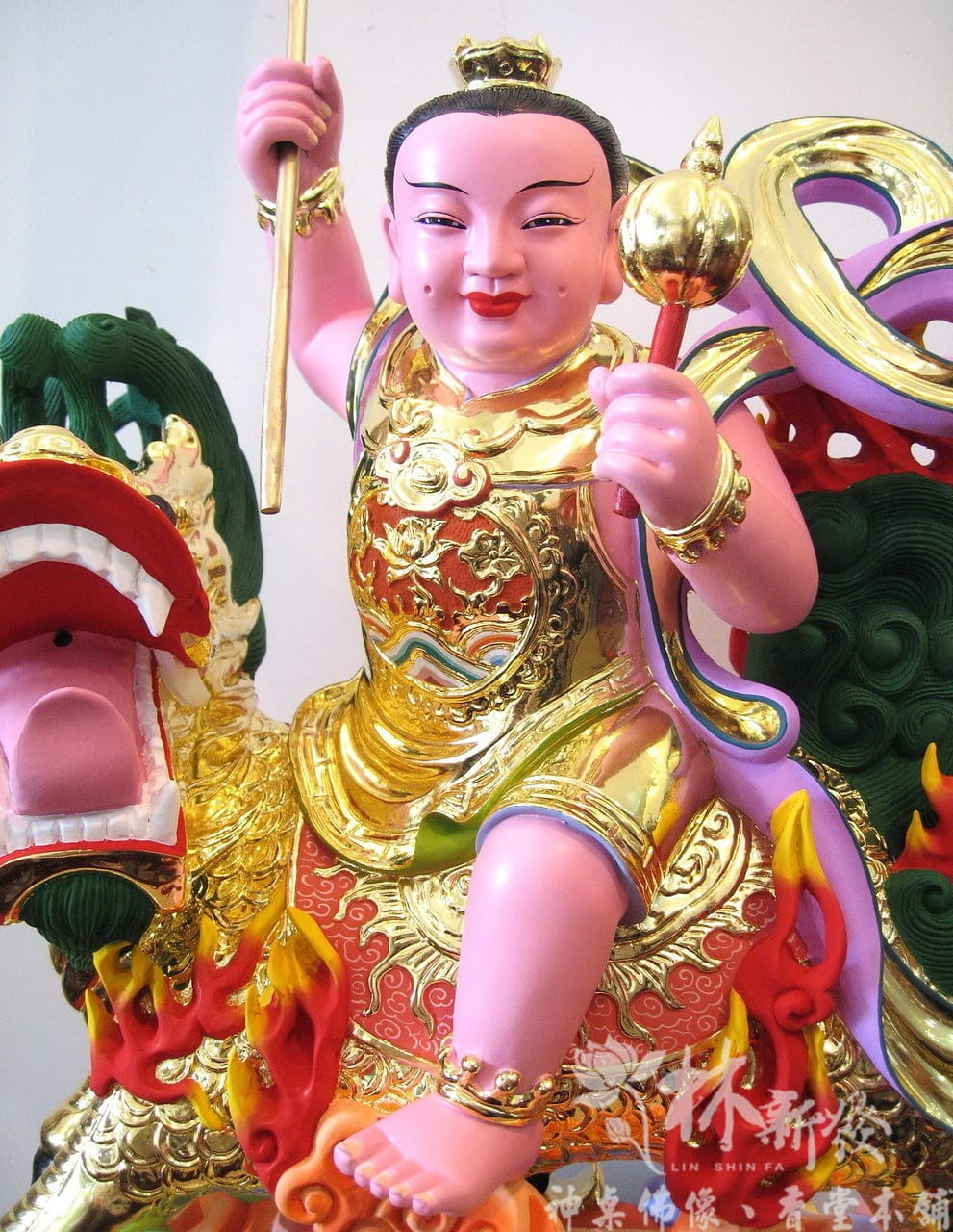 神像藝術-麒麟太子(細彩創作）