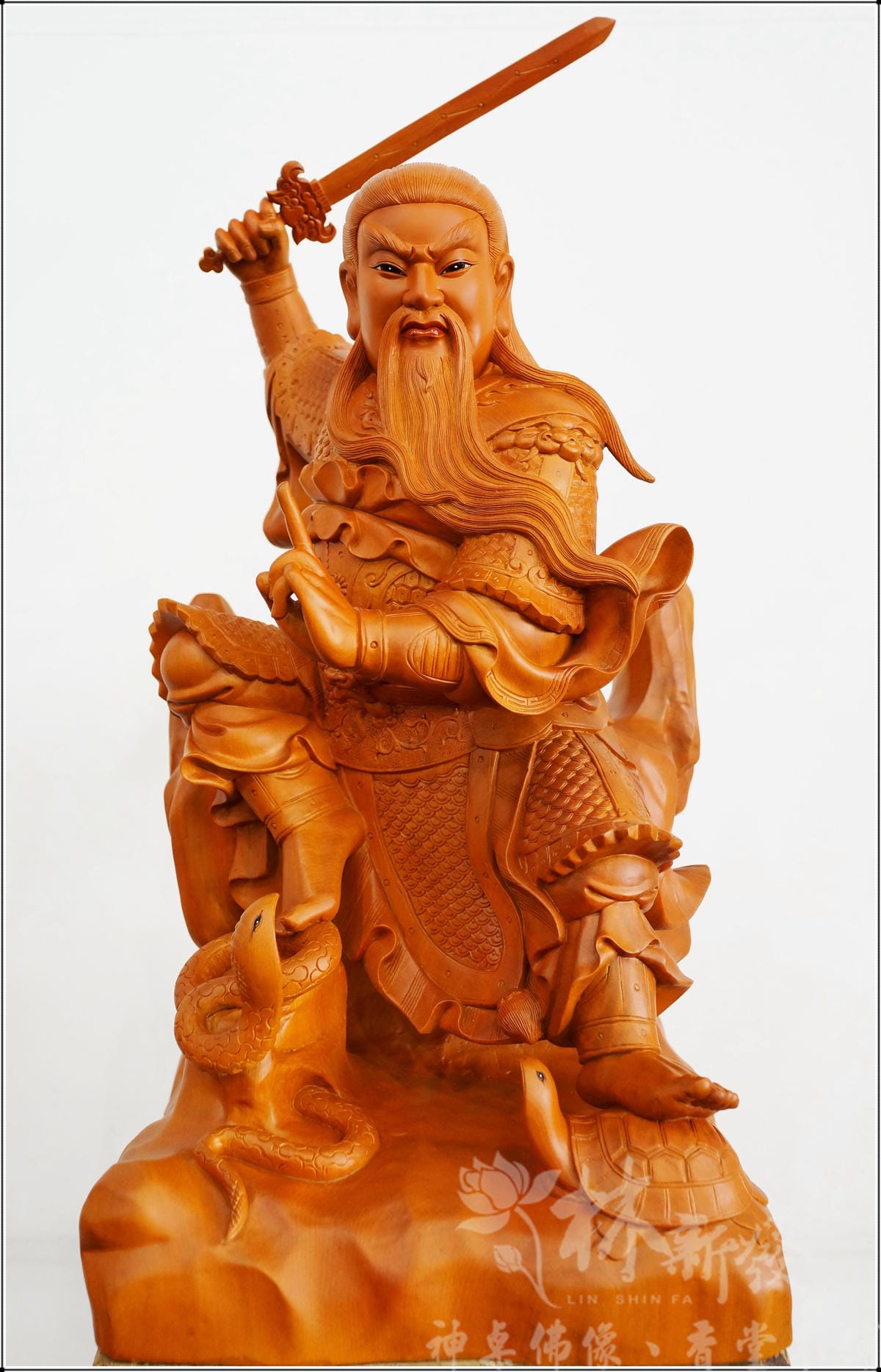 新發神藝-二尺二世代流傳玄天上帝(台灣梢楠/香樟木)