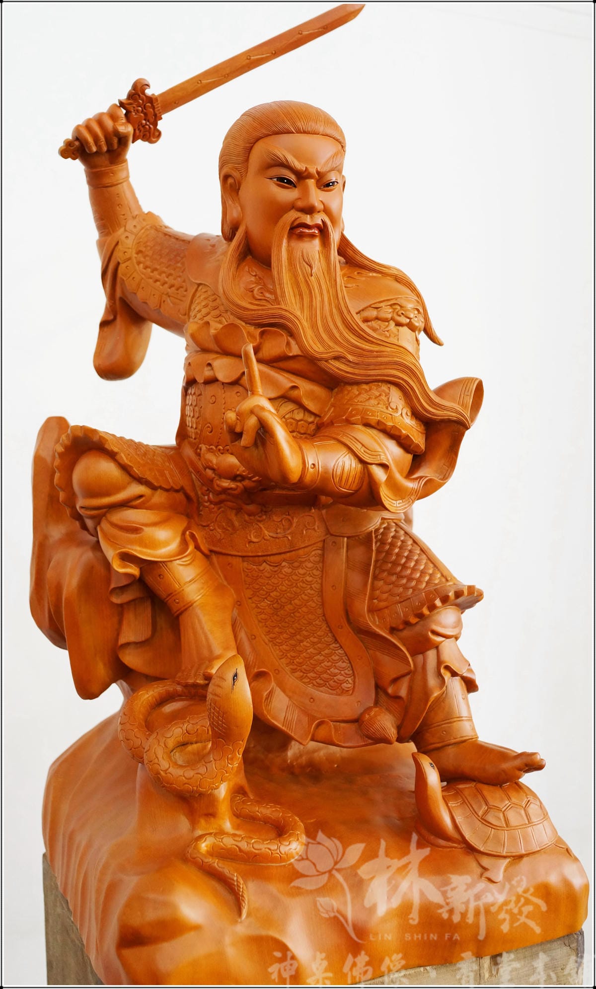 新發神藝-二尺二世代流傳玄天上帝(台灣梢楠/香樟木)