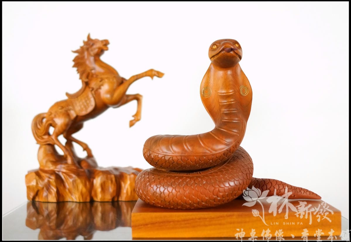 藝術創作-神馬、神蛇蛇王（尺三、二尺二藝術作品）