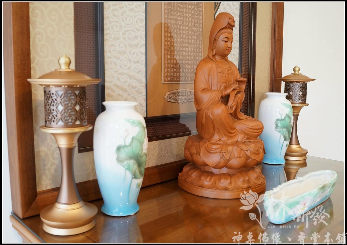 新發神藝-如意全蓮觀自在（原色．描金）