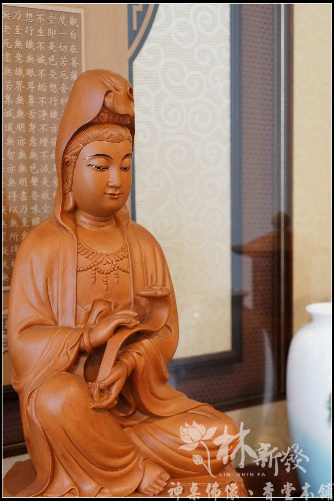 新發神藝-如意全蓮觀自在（原色．描金）