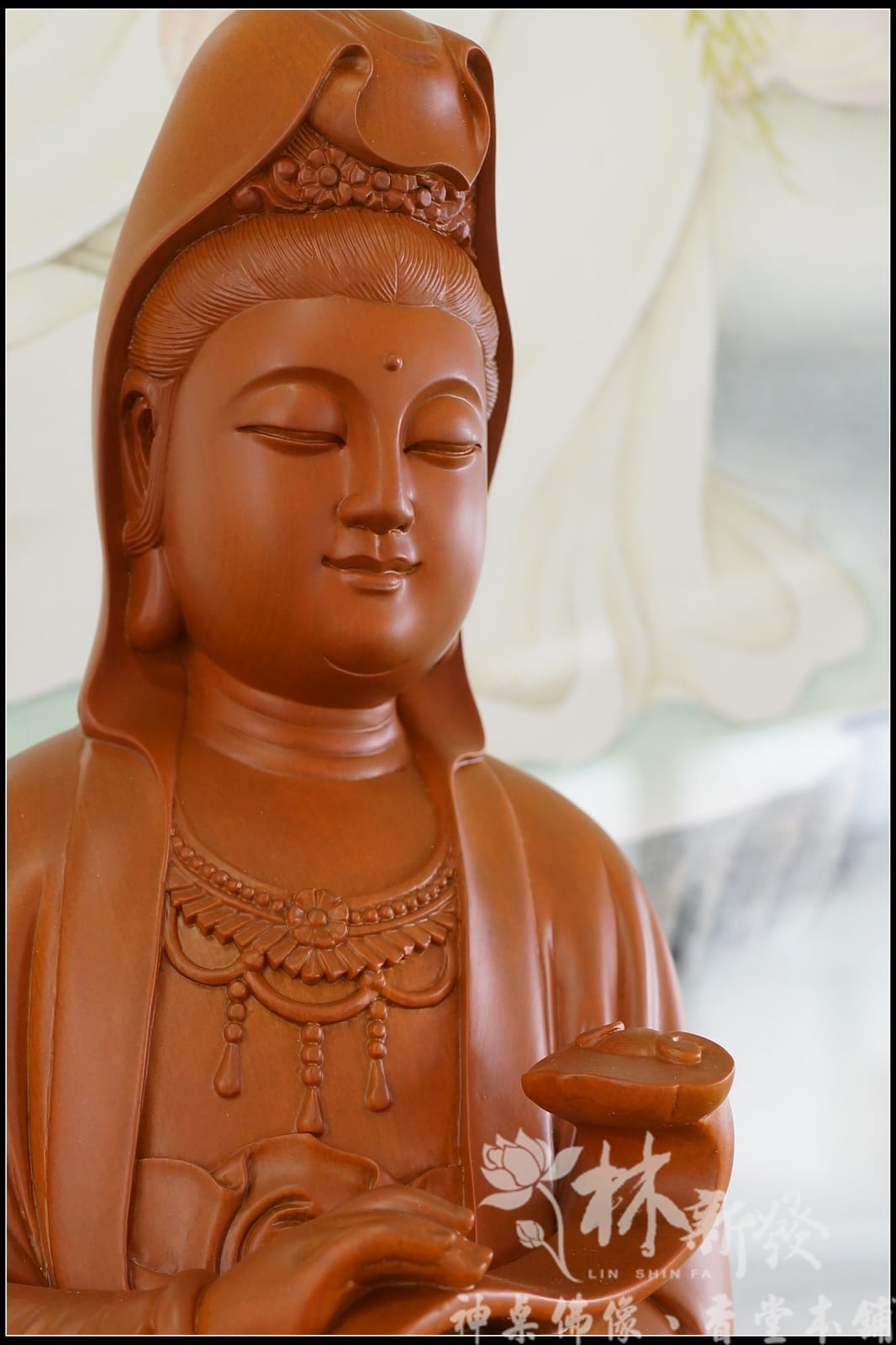 新發神藝-如意全蓮觀自在（原色．描金）