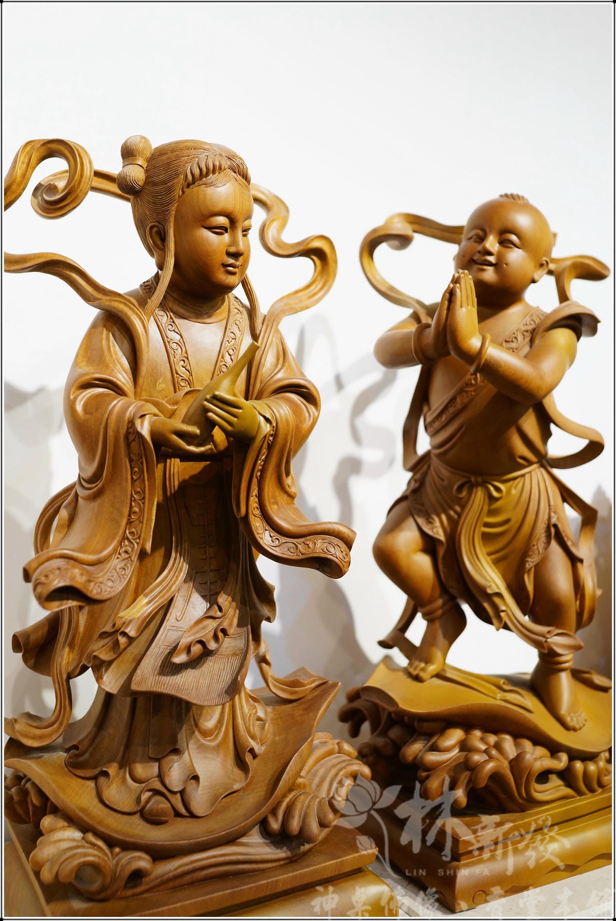 新發神藝-善財童子。龍女仙女(觀音護法水景藝術體) 新發神藝-善財童子。龍女仙女(觀音護法水景藝術體)