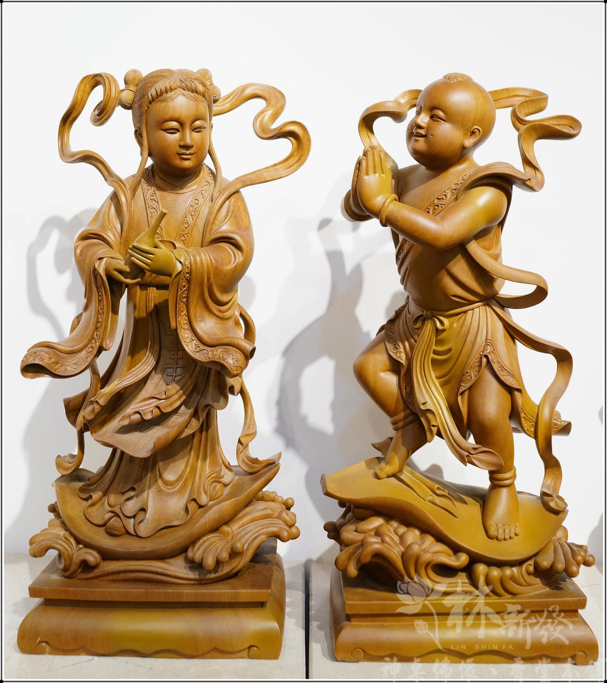 新發神藝-善財童子。龍女仙女(觀音護法水景藝術體) 新發神藝-善財童子。龍女仙女(觀音護法水景藝術體)
