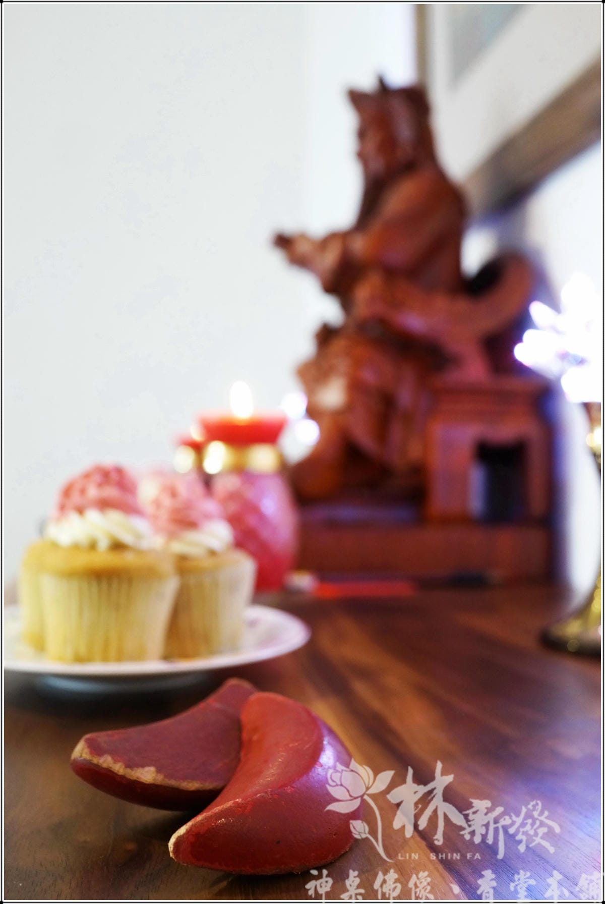 新發神藝-關聖帝君(生意人的財神/恩主公．美洲綠檀木作品)