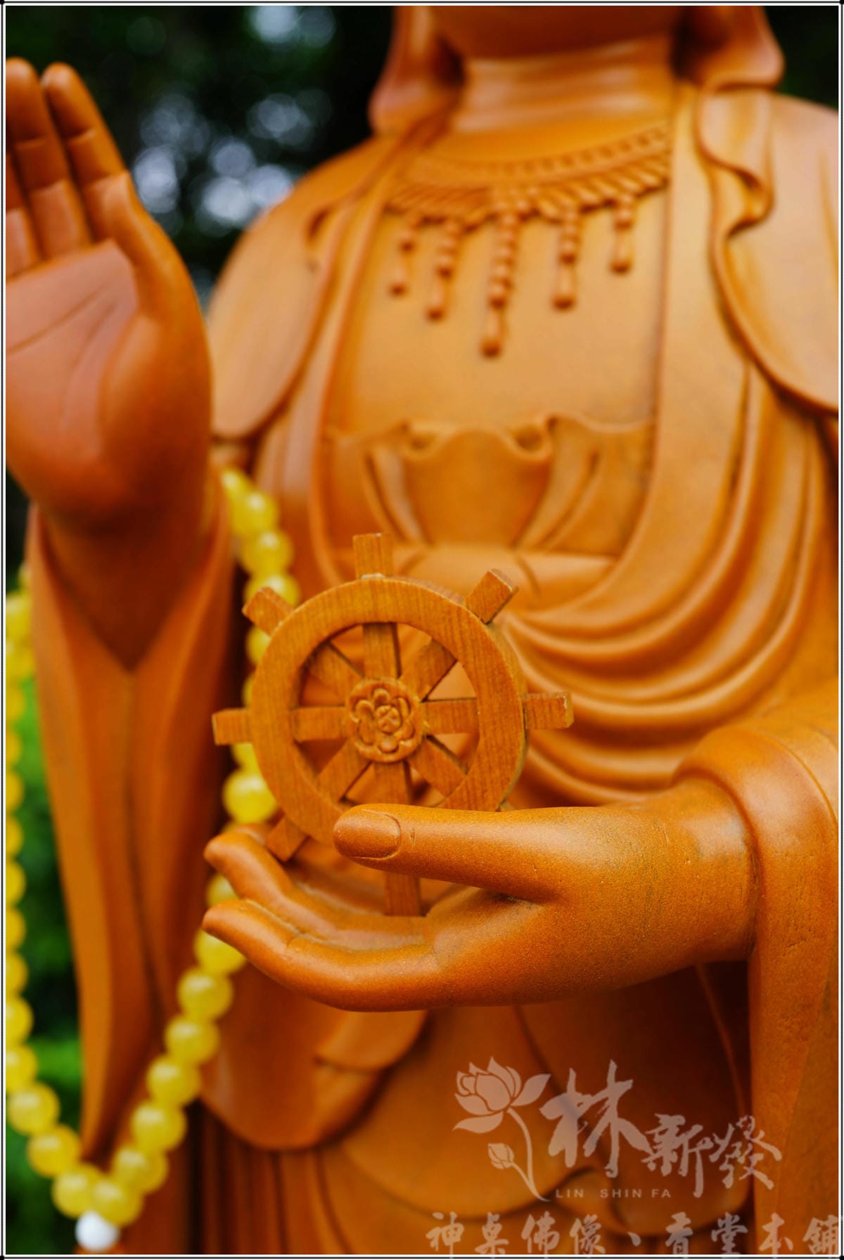 新發神藝-普陀山．南海觀音立像(法輪常轉)