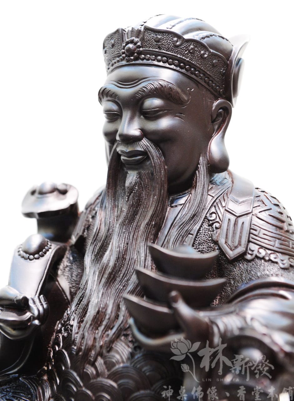新發神藝-福德正神(黑檀木．極簡美感)