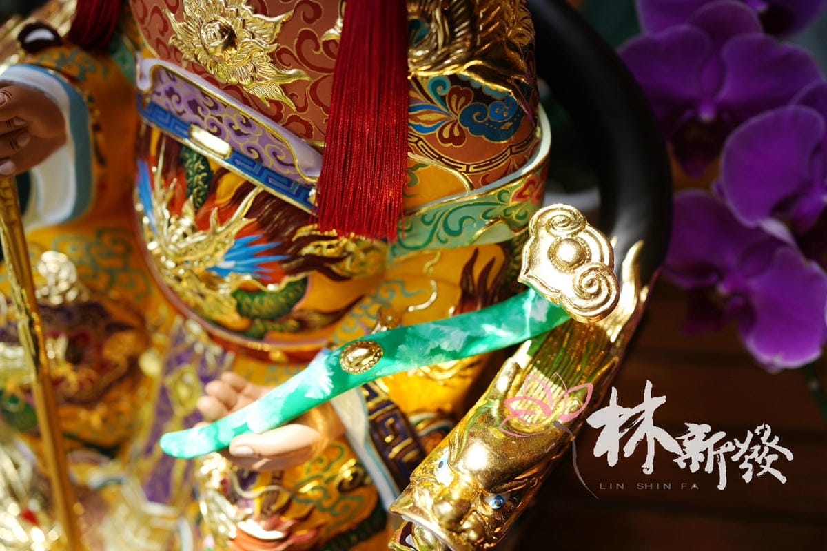 新發神藝木雕法器-如意．玉如意．金如意(小尺寸神像用的比例)
