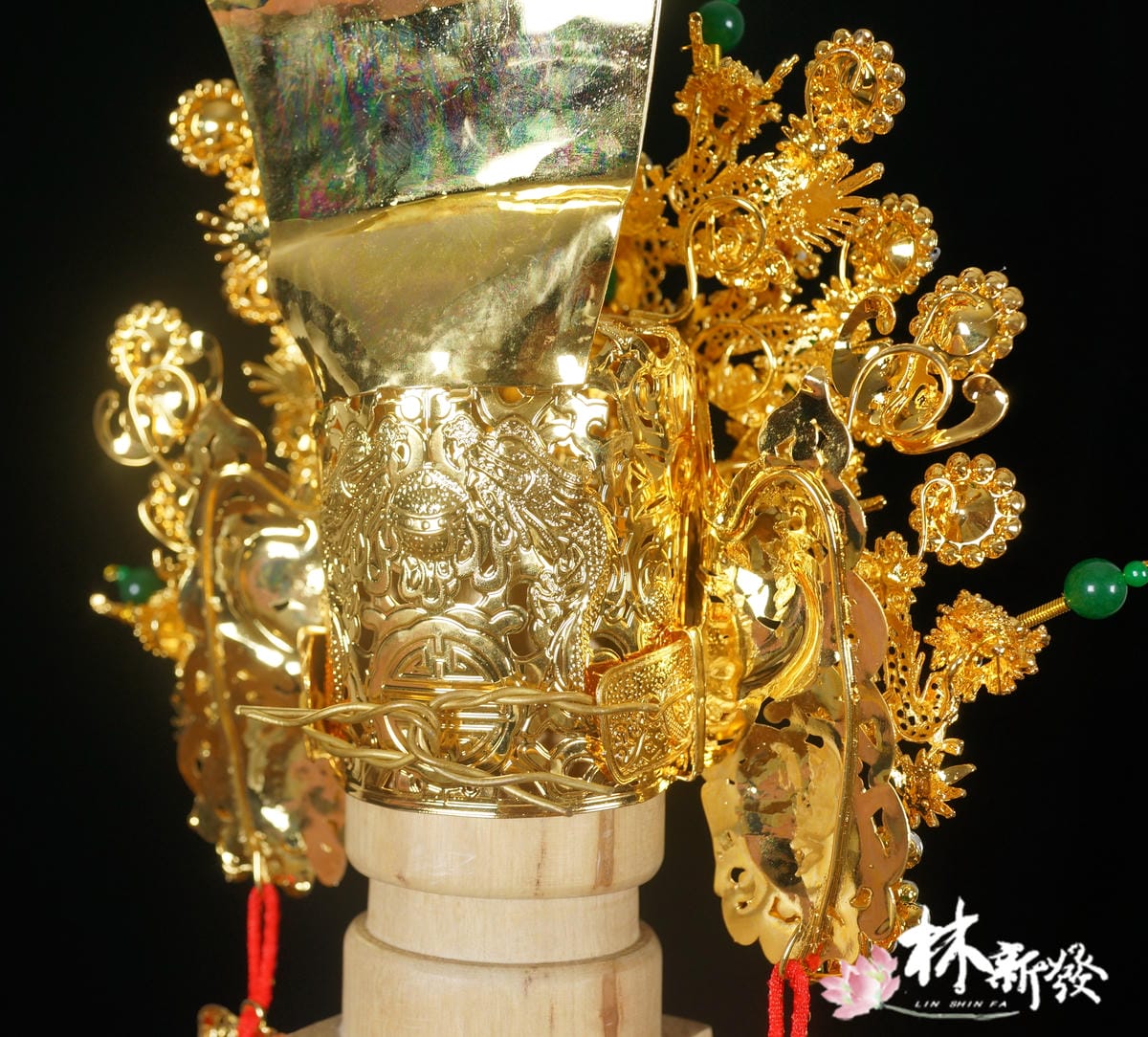 神明帽-純銅-手工關公帽（帝君帽）-011.JPG
