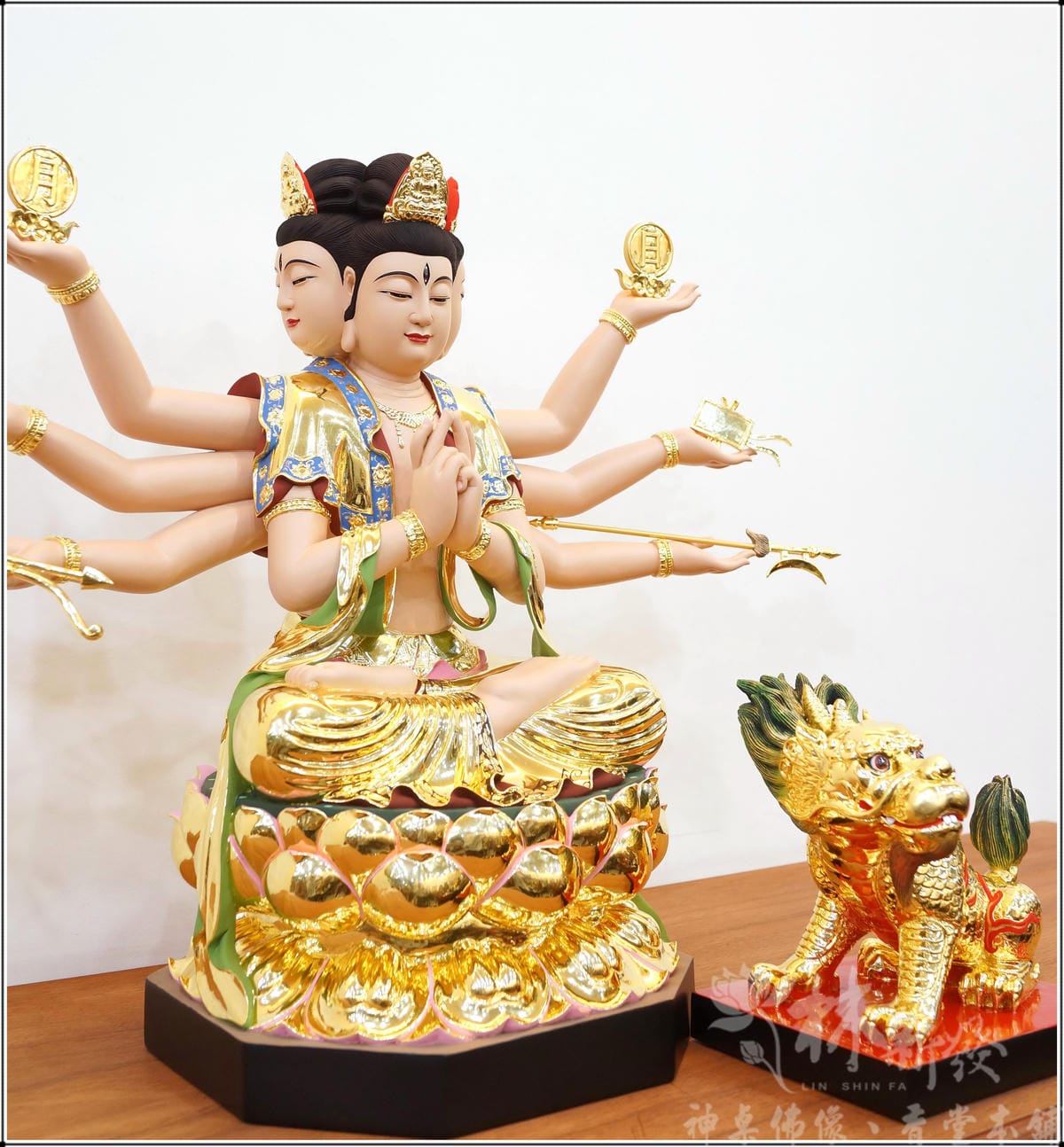 新發神藝-斗姥星君(全蓮花斗母原色與金身)