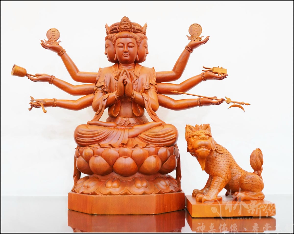 新發神藝-斗姥星君(全蓮花斗母原色與金身)