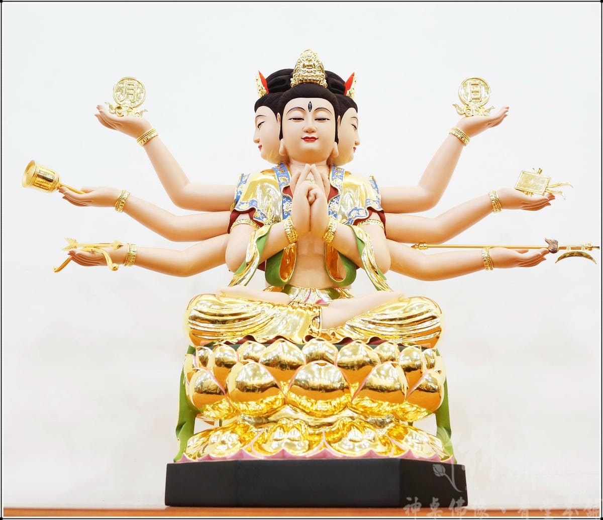 新發神藝-斗姥星君(全蓮花斗母原色與金身)
