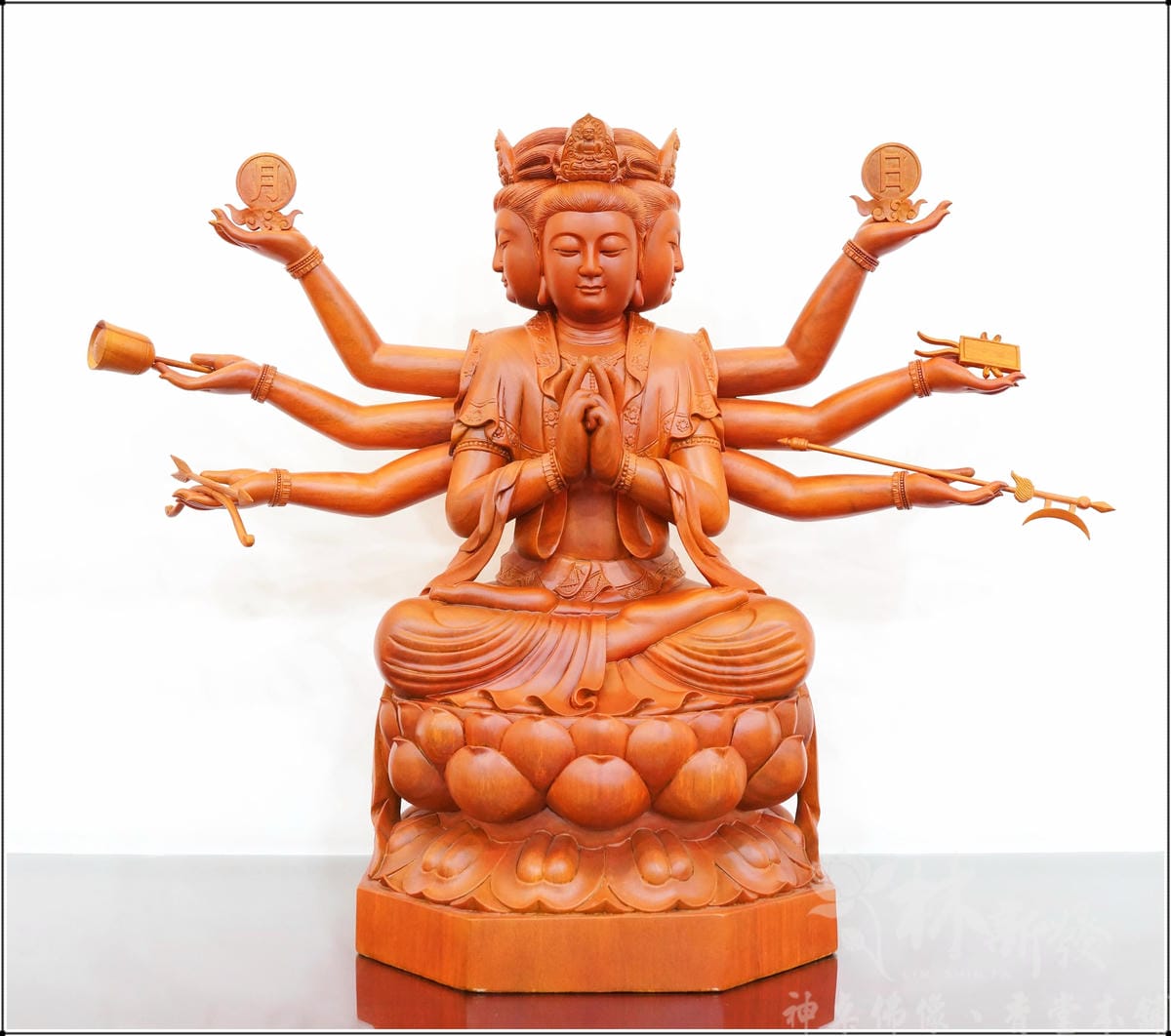 新發神藝-斗姥星君(全蓮花斗母原色與金身)