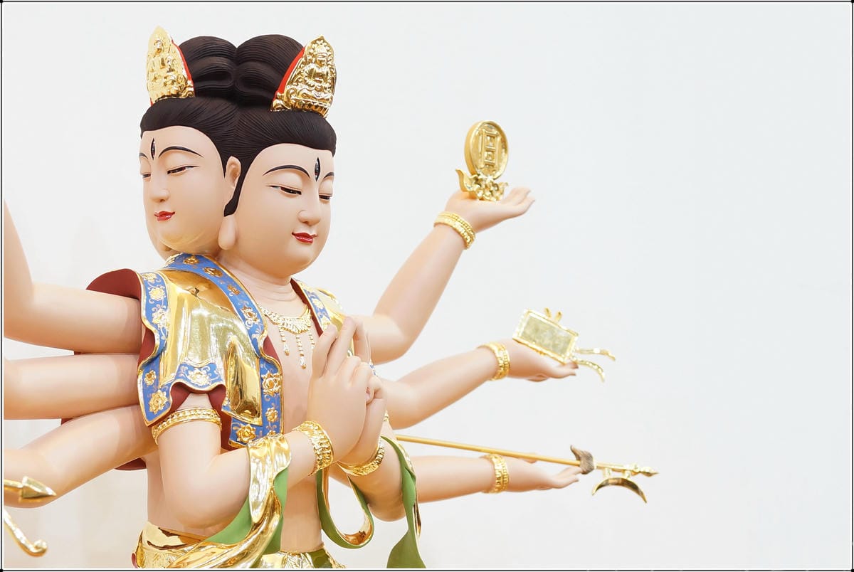 新發神藝-斗姥星君(全蓮花斗母原色與金身)