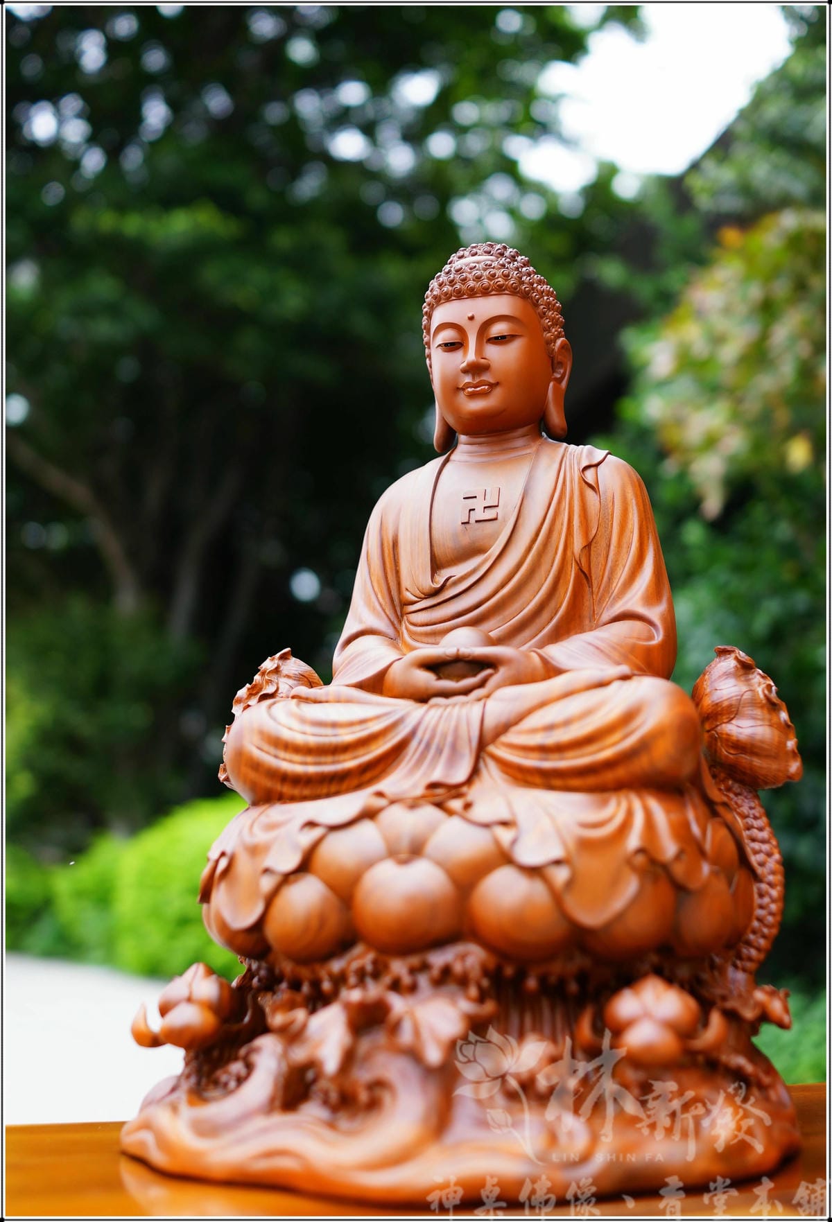 新發神藝-佛祖(美洲綠檀．水蓮細緻體)