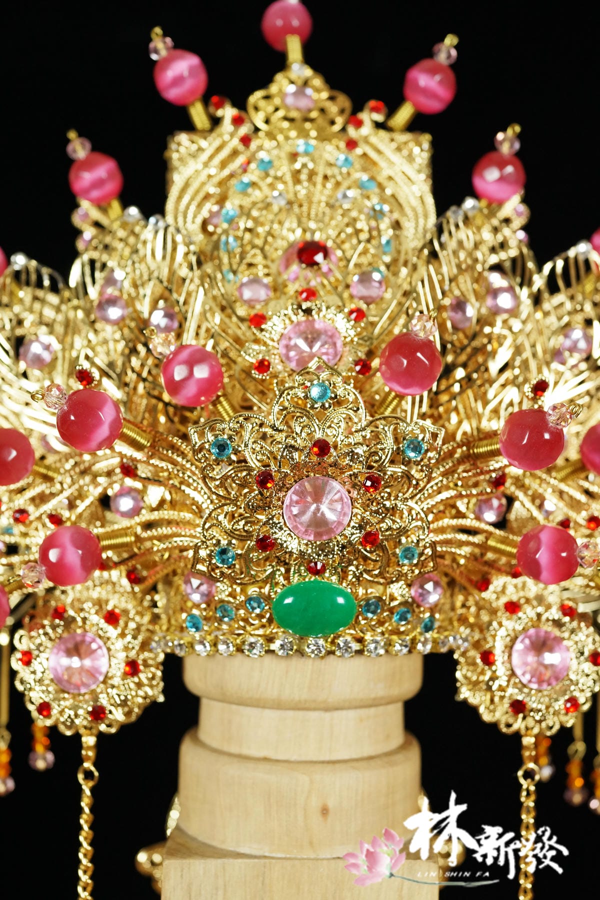 神帽-手工柳絲-土地婆(鳳版財神冠)-003.jpg 神帽-手工柳絲-土地婆(鳳版財神冠)-003.jpg