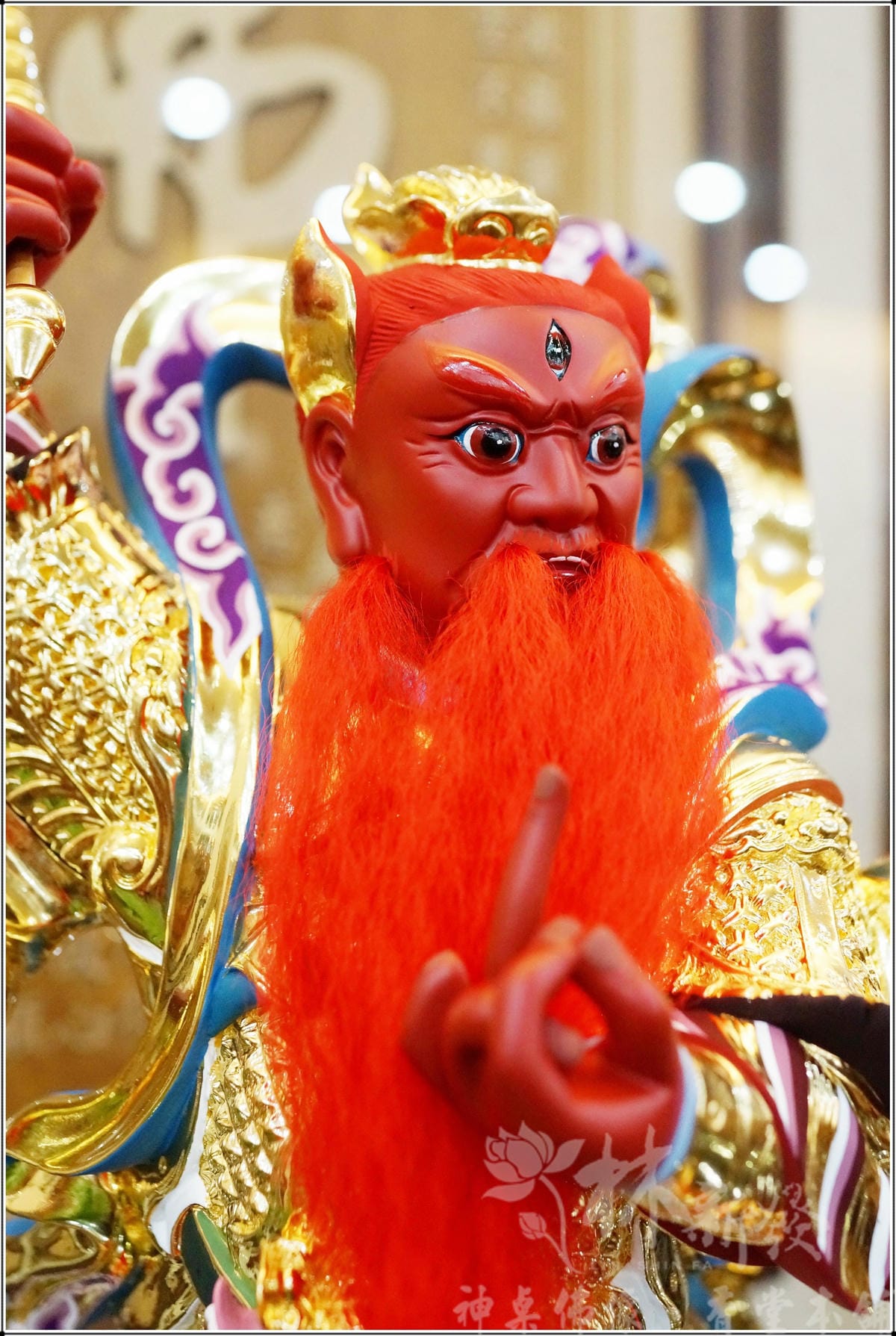 新發神藝-王天君(站體作品/金紅法相/尺三尺六)