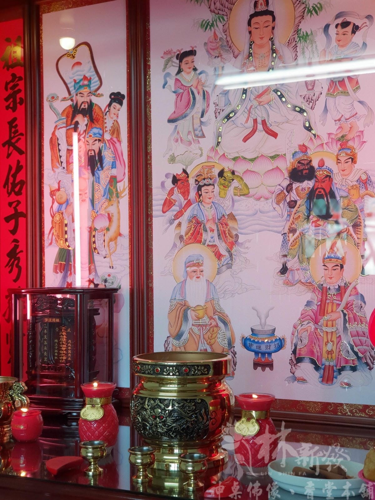 佛堂設計-台灣手工檜木佛櫥(本色．紫檀色)/二尺九．三尺六．