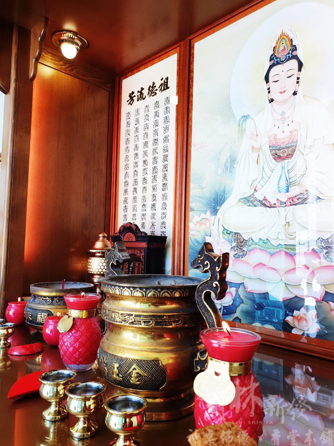 佛堂設計-台灣手工檜木佛櫥(本色．紫檀色)/二尺九．三尺六．