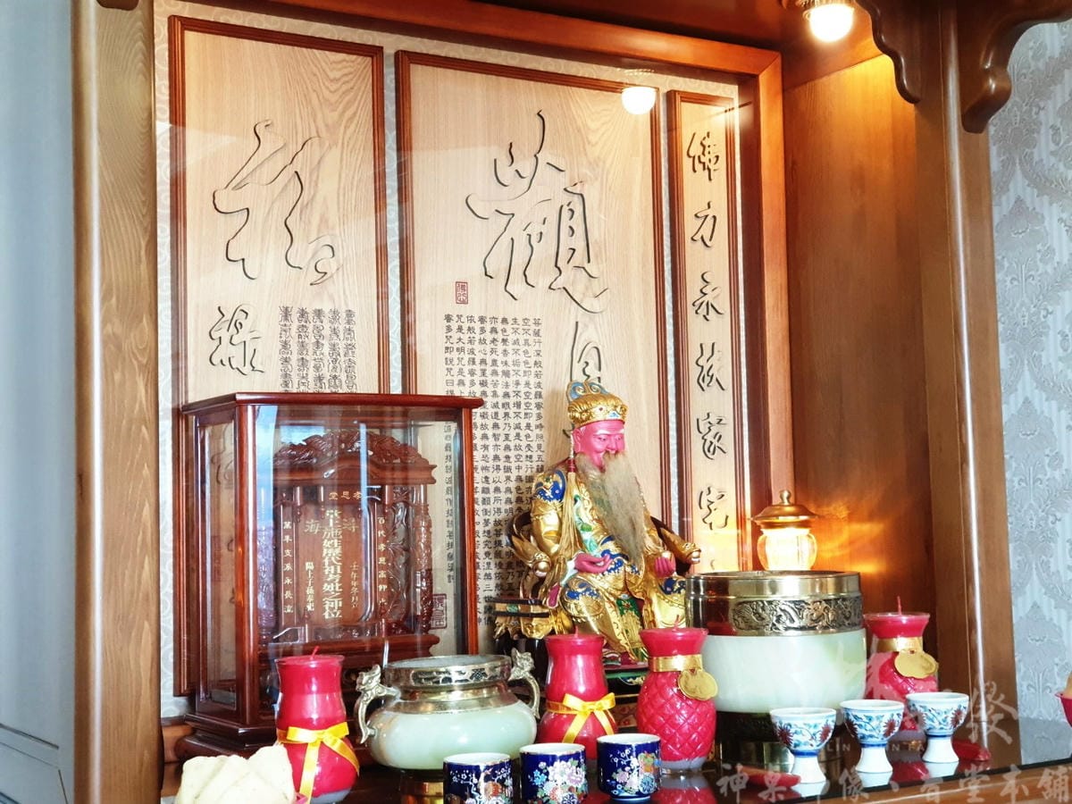 佛堂設計-台灣手工檜木佛櫥(本色．紫檀色)/二尺九．三尺六．
