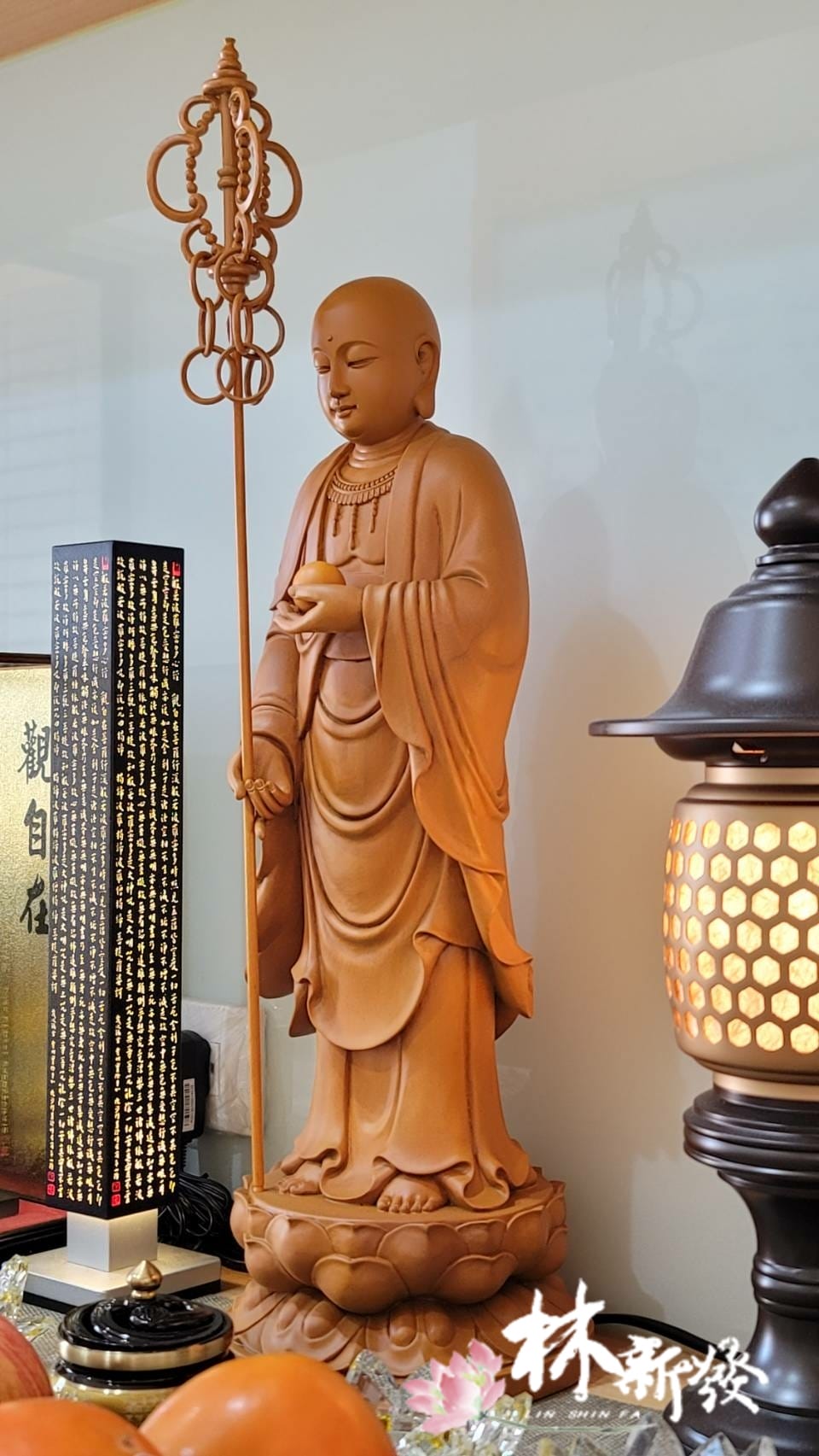 新發神藝-地藏王菩薩(站蓮花體/安忍不動如大地，靜慮深密如秘