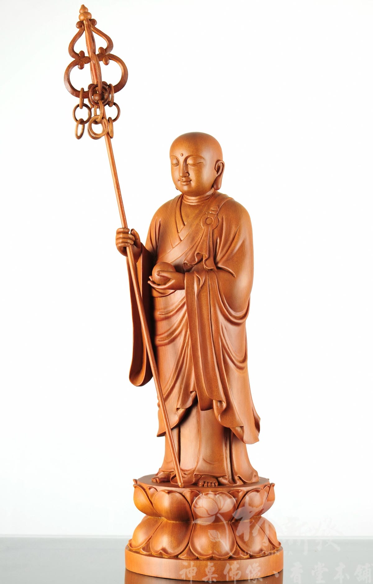 新發神藝-地藏王菩薩(站蓮花體/安忍不動如大地，靜慮深密如秘
