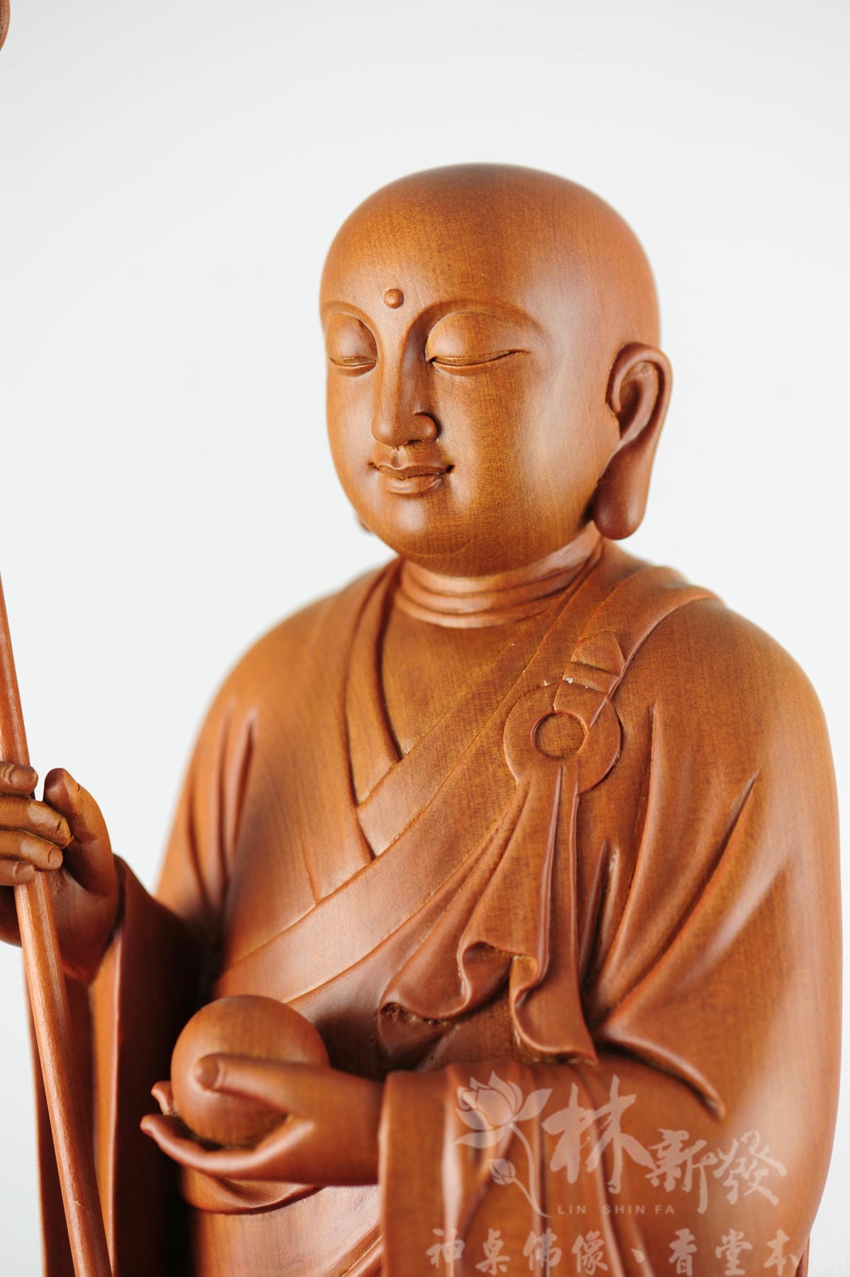 新發神藝-地藏王菩薩(站蓮花體/安忍不動如大地，靜慮深密如秘