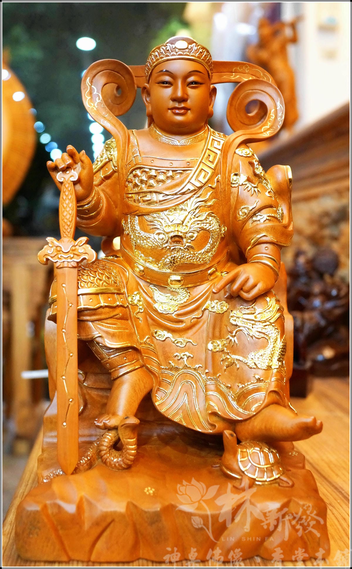新發神藝-玄天大帝(佛法體．古體．上帝公十八歲法相)