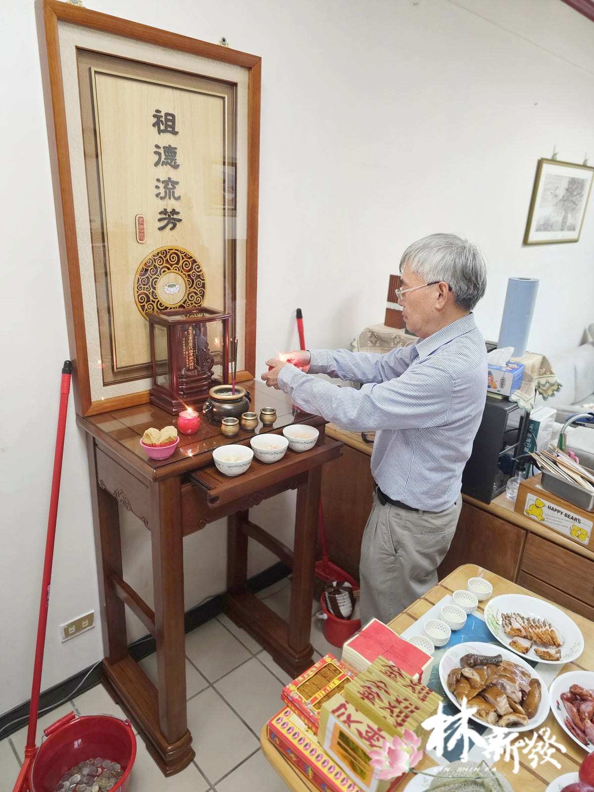 檜木神聯/字雕創作-「靜心。觀佛」