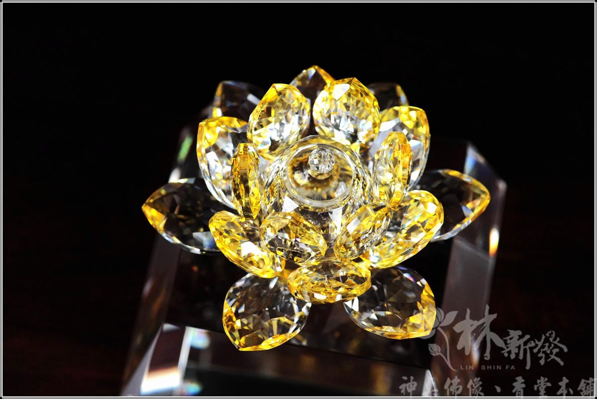 新發佛俱-水晶蓮花．舍利塔藝術．七色水晶蓮