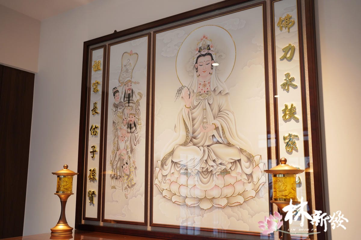 現代佛堂．黃金檀直腳玉珮如意神桌-006.JPG