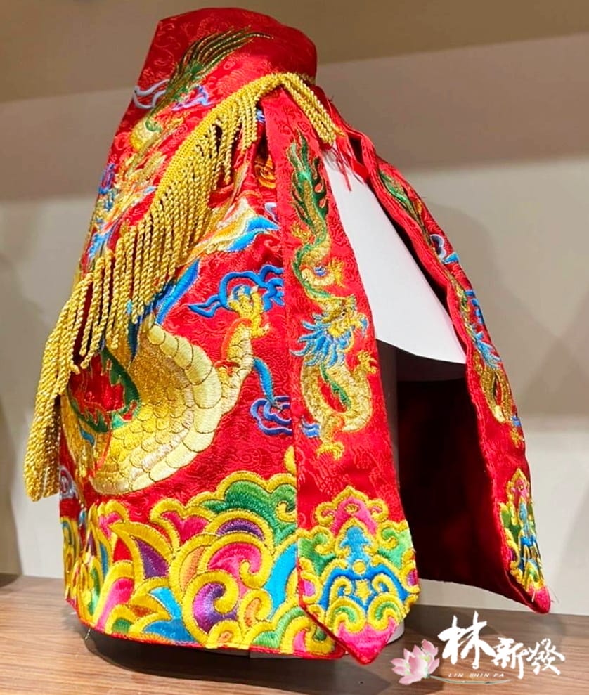 媽祖神衣-龍袍．龍鳳袍(日本金蔥線刺繡)
