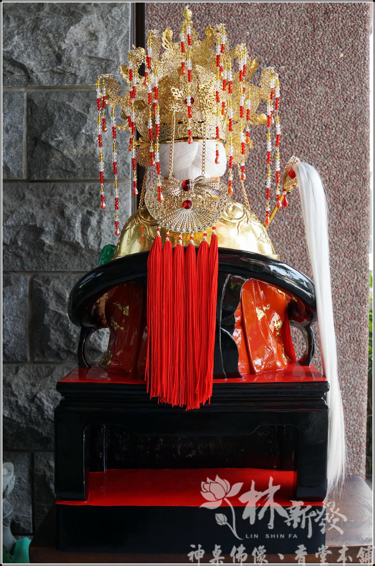 新發神藝-龍拐仙桃體．驪山母娘(橘袍金龍)