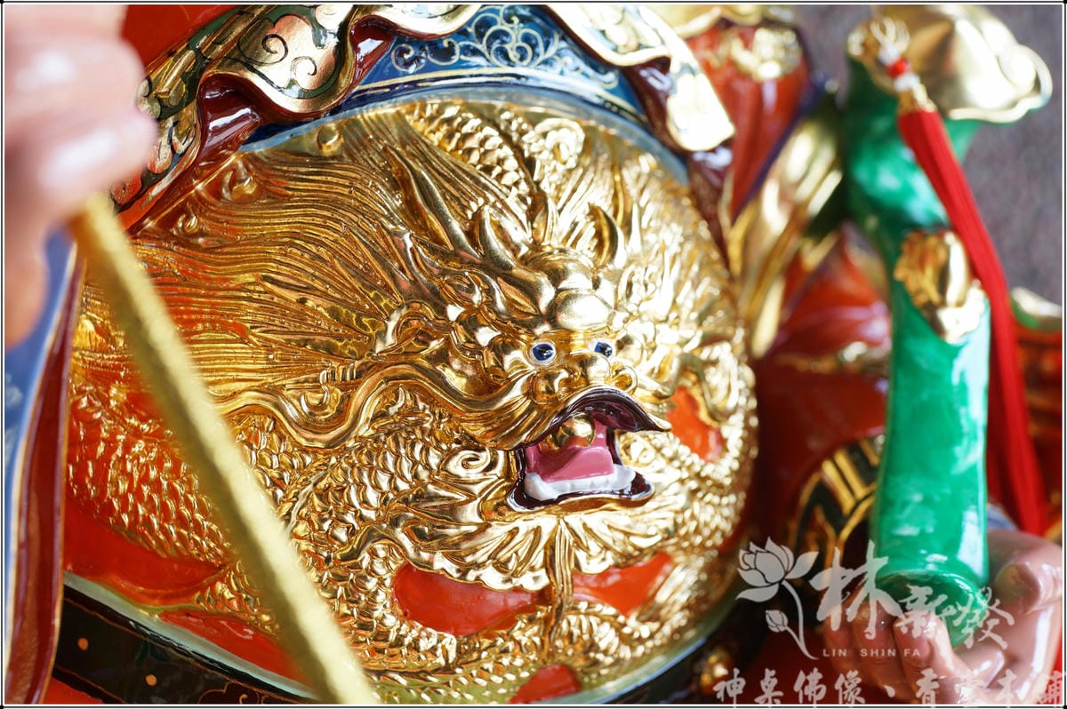 新發神藝-龍拐仙桃體．驪山母娘(橘袍金龍)