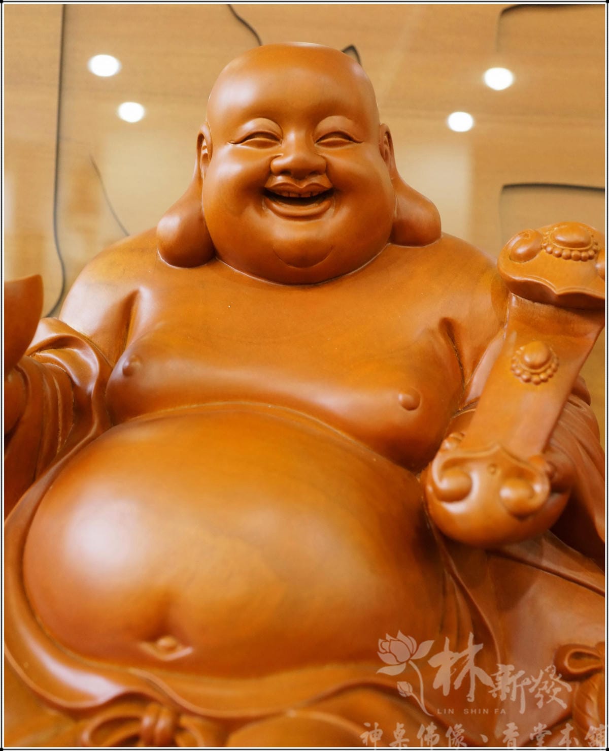 新發神藝-錢多多彌勒(尺三/尺六/二尺二作品)